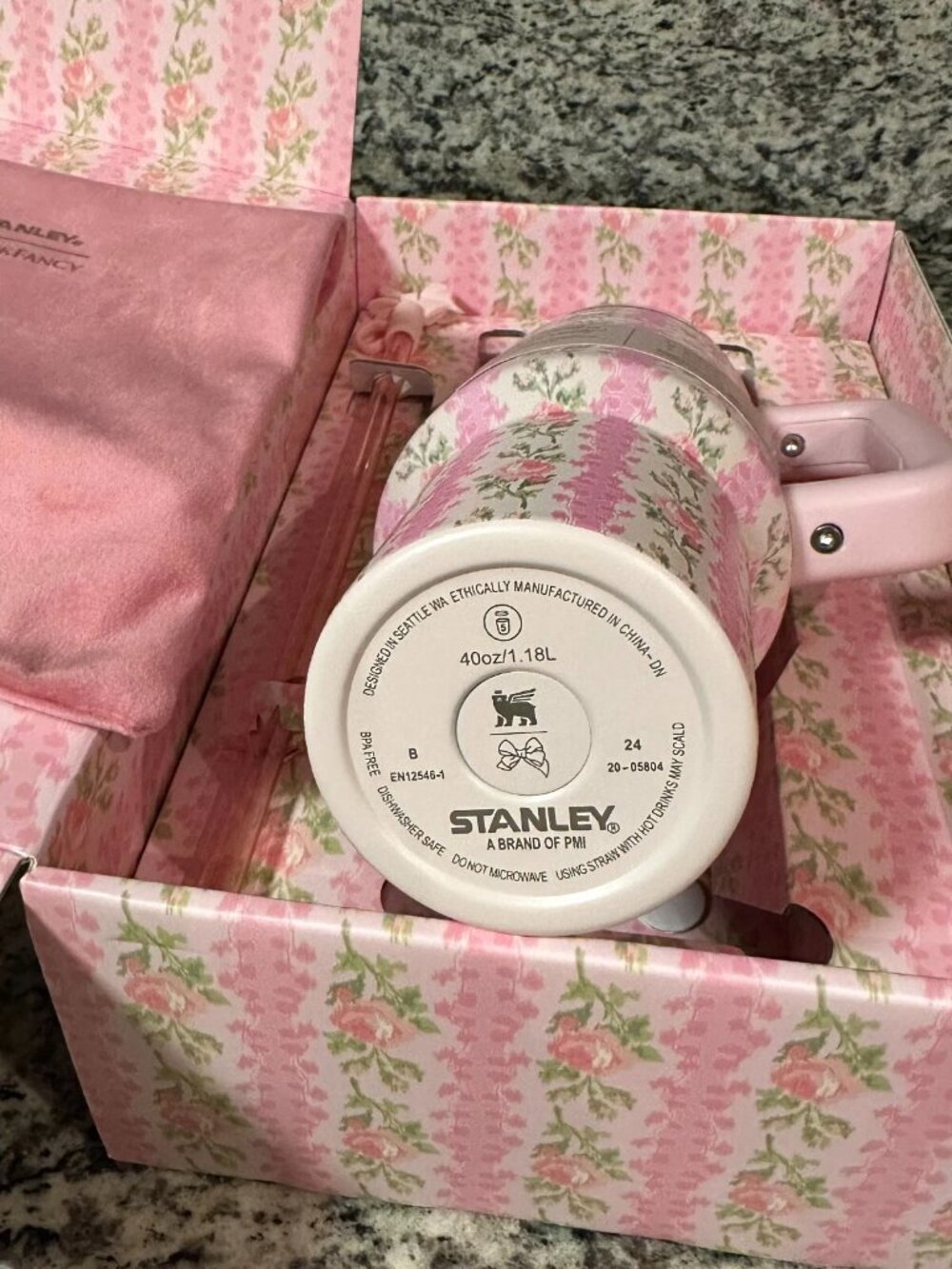Stanley X Love Shack Fancy 40 Oz Quencher Tumbler – Blooming Heirloom Edition - Picture 3 of 5